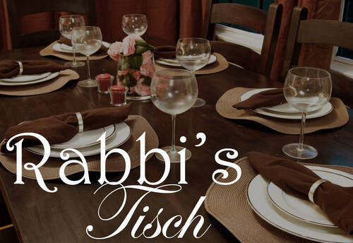 Banner Image for Rabbi's Tisch with Rabbi George and Erica Wisner